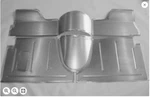 Direct Sheetmetal FD225 1953-56 Ford F-100 Pickup Floorboard 4" Recessed Fw. Fixed Price $388.95.