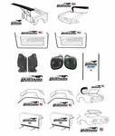 1969 Mustang Coupe Deluxe Weatherstrip Seal Kit Roof Doors Trunk. Fixed Price $259.95.