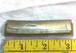 1949 Ford Door Garnish Molding Emblem Gold Background. Fixed Price $36.00.