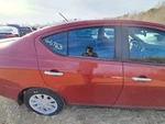 2013 Nissan Versa Right Rear Door Shell Sedan Red Used Local Pickup Only. Fixed Price $284.95.