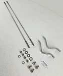 1947-55' 1ST Chevy Gmc Pickup Suburban Polished Stainless Firewall Brace Set Usa. Fixed Price $97.50.