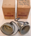 Nos 1959 Ford Fairlane Galaxie Parking Lamp Light Body Housings W/ Wiring & Boot. Fixed Price $889.00.