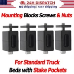 Gmc Ford Standard Truck Beds Stake Pocket Rubber Block Stainless Screw Set. Fixed Price $145.99.