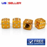 Anodized Aluminum Dice Valve Stem Caps Wheel Tire Gold VD04 - Us Seller. Fixed Price $14.99.