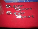 Nos 1967 Chevrolet Chevelle Ss Rear Quarter Panel Super Sport Emblems 396 Gm. Fixed Price $160.00.
