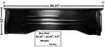 1967-72 Chevy Pickup Truck Shortbed Bedside & Stepside Panel Lh New. Fixed Price $457.31.