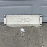 1968 Porsche 911 912 Swb Rear Center Panel White Ivory Oem Patina Guard. Fixed Price $129.00.