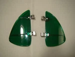 Vintage Style Green Plastic Transparent Breezies Wing Window Air Deflector. Fixed Price $19.99.