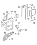 Genuine Mopar 2003-2006 Sprinter 2500 / 3500 Front Door Weatherstrip 5123780AA. Fixed Price $17.81.