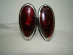 1938 1939 Ford Taillight Assemblies With Glass Lens Teardrop. Fixed Price $65.00.