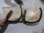 63-67 C2 Corvette Conv. Windshield Hinge Pillar W/s--gm #3899383/3899384--NOS. Fixed Price $149.95.