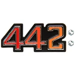 Glove Box Emblem Dashboard 442 With Self Cutting Nuts 1970-72 Oldsmobile Cutlass. Fixed Price $29.00.