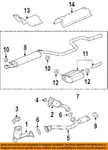 Gm Oem 07-09 Aura Exhaust System Components-converter Pipe 15943284. Fixed Price $2176.25.
