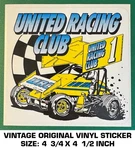 United Club Vintage Original Vinyl Decal Sticker Sprint Series-racing. Fixed Price $9.45.