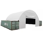 Shipping Container Canopy Shelter Kit - 20'X40' Storage Cover & Door End Wall. Fixed Price $9354.89.