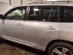 2008 Toyota Highlander Left Driver Rear Door 5D1 Silver Oem Used 130-50334L. Fixed Price $745.00.