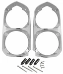 Restoparts Chrome Headlight Bezel Set For 1966-1967 Pontiac Gto Lemans Tempest. Fixed Price $214.98.