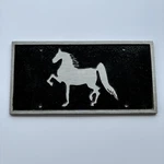 Tennessee Walking Horse License Plate Auto Truck Tag Cast Aluminum Black Ranch. Fixed Price $49.99.