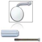 Chrome Rear View Outside Door Glass Peep Mirror Curved Arm Extension Each. Fixed Price $11.35.