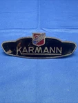 Vintage Karmann Ghia Body Enamel Emblem Badge Original. Fixed Price $24.99.