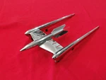 Vintage 1950 51 Olsmobile Rocket Hood Ornament Chrome Olds. Fixed Price $149.99.
