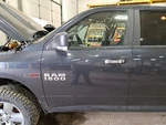 2017 RAM1500 Left Driver Side Front Door Assembly Color: Charcoal Par. Fixed Price $636.50.
