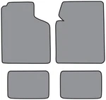 1975-1980 American Motors Pacer Cutpile Carpet Floor Mat 4PC. Fixed Price $115.95.