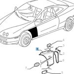 Left Front Fender - Alfa Romeo Gtv Spider 60577671. Fixed Price $126.07.