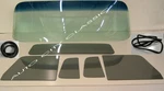 1956 Ford Pickup Green Windshield Grey Vent Door Back Glass Gaskets W/o Chrm. Fixed Price $489.00.