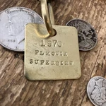 1970 Plymouth Superbird Solid Brass Key Fob Heart Mopar Hemi. Fixed Price $14.95.