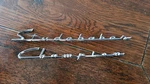 1948-1951 Studebaker Champion Emblems Script Fender Trunk 1949 1950. Fixed Price $105.00.