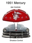 1951 Mercury Hood Emblem Ornament Medallion Badge Insert. Fixed Price $99.88.