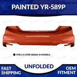 New Painted YR-589P 2013-2015 Honda Civic 2.4L Si Sedan Rear Upper Bumper. Fixed Price $320.98.