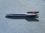 1950'S Custom Cruiser Fender Skirt Chrome Rocket Ornament 4950 51 Mercury Ford. Fixed Price $300.00.