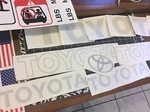 Toyota Forklift Kit Detailed With Safety Decals. Fixed Price $30.00.