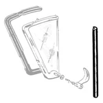Back Edge Of Vent Window Seals All Body Styles 1959 Ford Car B9A-7621450-PR. Fixed Price $39.95.