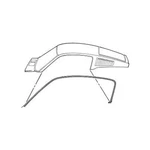 Scott Drake Weatherstrip Seals Replace Roof Rail Location Ford Pr. 6763512223A. Fixed Price $89.25.