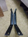 C1 Corvette 61-62 1961-1962 Rear Inner-outer Bumper Brackets Braces Pair Perfect. Fixed Price $295.00.