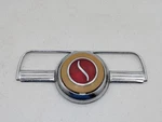 Vintage 1946 Studebaker Horn Button Emblem Steering Wheel Trim Used Part. Fixed Price $249.95.