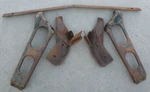 Ford Galaxie 500 Xl Front Bumper Mounting Brackets Braces 1963 Oem. Fixed Price $350.00.