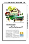 1957 Chevy Bel Air 4 Door Sedan - 11X17 Poster. Fixed Price $19.95.