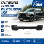Front Bumper For 2016-2018 Chevy Silverado 1500 Black Steel. Fixed Price $149.99.