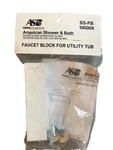 American Shower And Bath Faucet Block For Utility Tub Ss-fb 100009. Fixed Price $19.99.