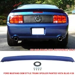 Fits 05-09 Ford Mustang Oe Style Rear Trunk Spoiler Wing Painted #G9 Vista Blue. Fixed Price $154.99.