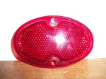 Vintage Tiger-ey Red Glass Nos Do-ray Lamp Co. 1252 Stop Tail Light Lens Antique. Fixed Price $39.95.