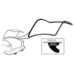 Trunk Lid Seal 1949-51 Ford Car 8A-7043720. Fixed Price $39.95.