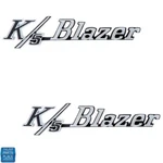 1969-1972 " K5 Blazer Front Fender Emblems Die-cast Zinc Pair New. Fixed Price $84.99.