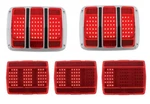New! 1965 - 1966 Mustang Led Tail Lights Sequential Kit Bezels, Gaskets, Lenses. Fixed Price $129.95.
