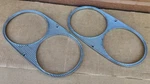 1961 1962 1963 Thunderbird Headlight Bezels Pair Fomoco C1SB 13052-A. Fixed Price $40.00.