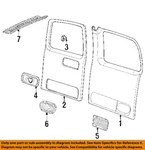 Gm Oem 96-02 Express 1500 Back Door Interior Trim-trim Panel Retainer 11561204. Fixed Price $53.86.